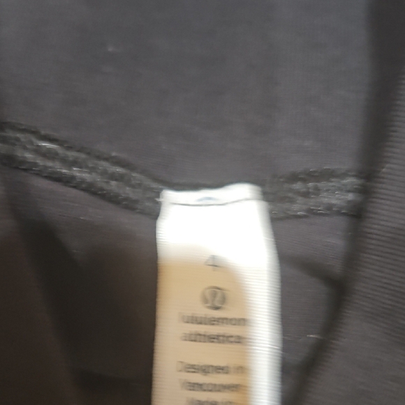 lululemon athletica Black Yoga Leggings with Signature Logo - Picture 3 of 5